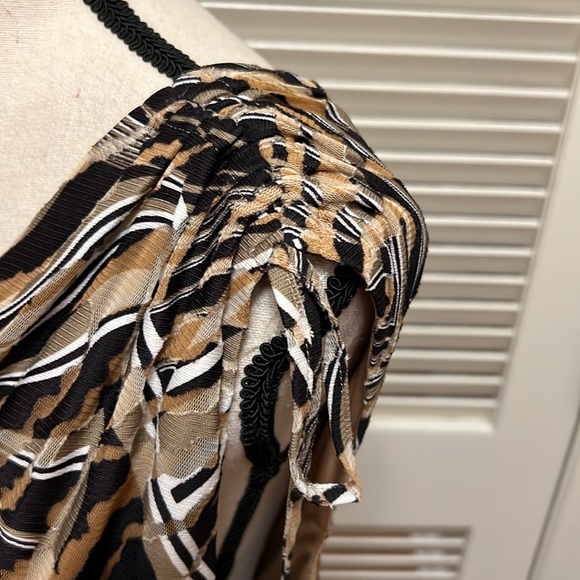 Anne Klein Burnout Dress in Black Multi, Size Medium NWT - Picture 7 of 17